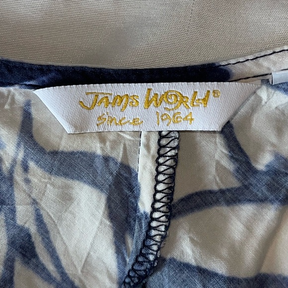 Women's Hawaiian Jams World Dress size medium blue and white - Picture 6 of 9